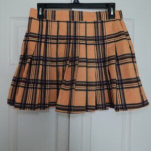 Clueless style yellow plaid mini skirt